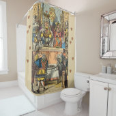 Alice in Wonderland Cheshire Cat Characters Douchegordijn (In situ)