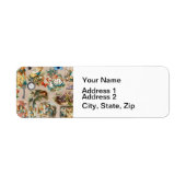 Alice in Wonderland Cheshire Cat Characters Etiket (Voorkant)