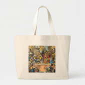 Alice in Wonderland Cheshire Cat Characters Grote Tote Bag (Voorkant)