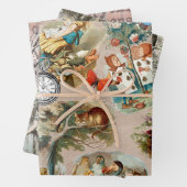 Alice in Wonderland Cheshire Cat Characters Inpakpapier Vel (In situ)