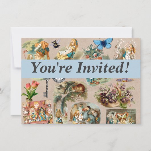 Alice in Wonderland Cheshire Cat Characters Kaart (Voorkant)