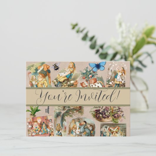 Alice in Wonderland Cheshire Cat Characters Kaart (Staand voorkant)