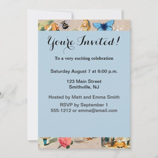 Alice in Wonderland Cheshire Cat Characters Kaart (Voorkant)