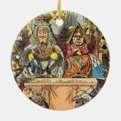 Alice in Wonderland Cheshire Cat Characters Keramisch Ornament (Achterkant)