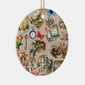 Alice in Wonderland Cheshire Cat Characters Keramisch Ornament (Rechts)