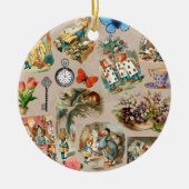 Alice in Wonderland Cheshire Cat Characters Keramisch Ornament (Voorkant)