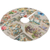 Alice in Wonderland Cheshire Cat Characters Kerstboom Rok (Gekanteld)