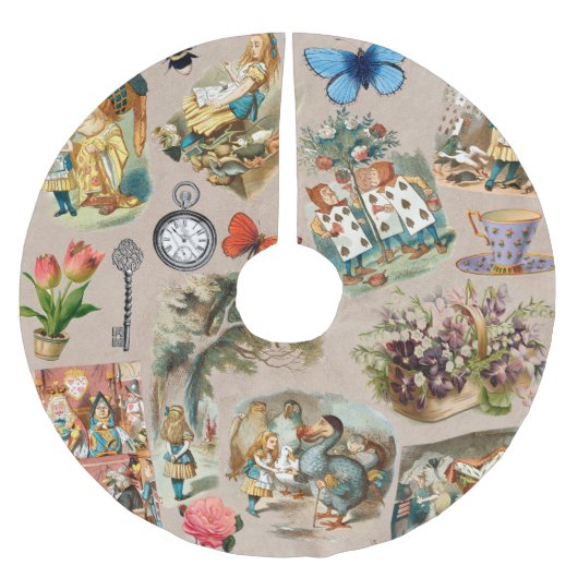 Alice in Wonderland Cheshire Cat Characters Kerstboom Rok (Voorkant)