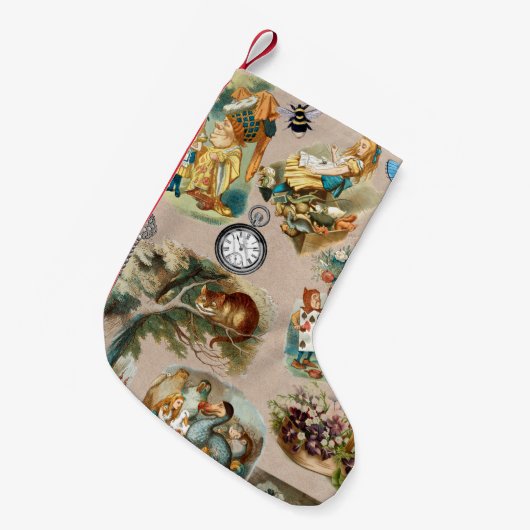 Alice in Wonderland Cheshire Cat Characters Kleine Kerstsok (Voorkant (Hangend))