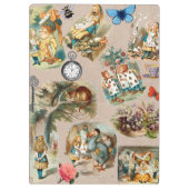 Alice in Wonderland Cheshire Cat Characters Klembord (Achterkant)