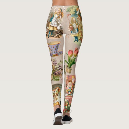 Alice in Wonderland Cheshire Cat Characters Leggings (Achterkant)