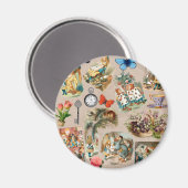 Alice in Wonderland Cheshire Cat Characters Magneet (Voorkant / Achterkant)