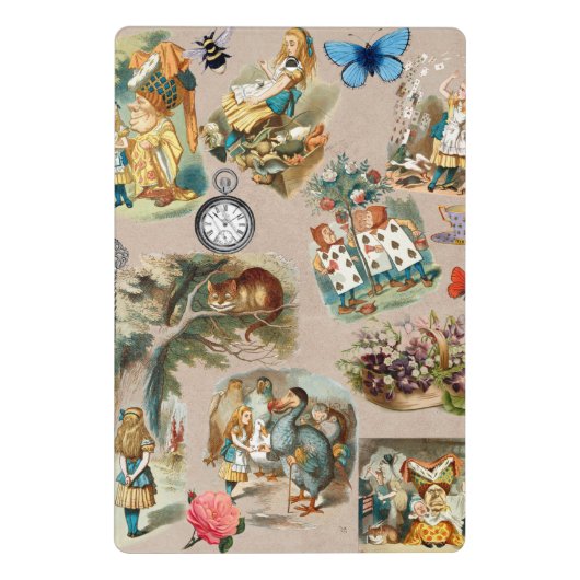 Alice in Wonderland Cheshire Cat Characters Mini Klembord (Achterkant)