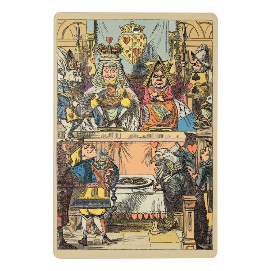 Alice in Wonderland Cheshire Cat Characters Mini Klembord (Achterkant)