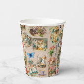 Alice in Wonderland Cheshire Cat Characters Papieren Bekers (Achterkant)