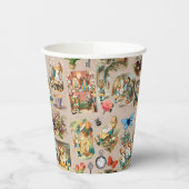 Alice in Wonderland Cheshire Cat Characters Papieren Bekers (Links)