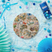 Alice in Wonderland Cheshire Cat Characters Papieren Bordje (Feest)