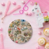 Alice in Wonderland Cheshire Cat Characters Papieren Bordje (Feest)