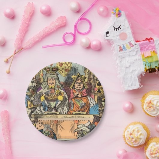 Alice in Wonderland Cheshire Cat Characters Papieren Bordje (Feest)