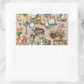 Alice in Wonderland Cheshire Cat Characters Rechthoekige Sticker (Tas)