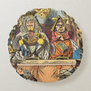 Alice in Wonderland Cheshire Cat Characters Rond Kussen