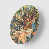 Alice in Wonderland Cheshire Cat Characters Ronde Klok (Hoek)