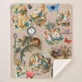 Alice in Wonderland Cheshire Cat Characters Sherpa Deken (Voorkant)