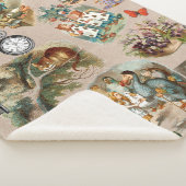 Alice in Wonderland Cheshire Cat Characters Sherpa Deken (3/4)