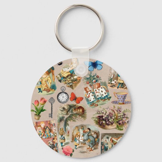 Alice in Wonderland Cheshire Cat Characters Sleutelhanger (Voorkant)