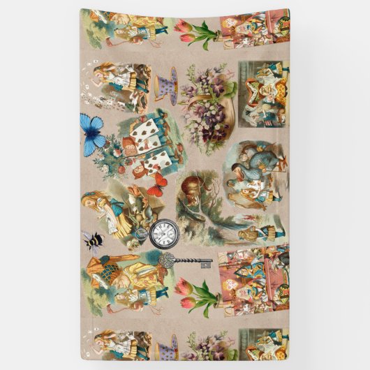 Alice in Wonderland Cheshire Cat Characters Spandoek (Verticaal)