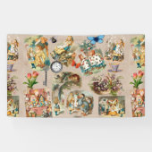 Alice in Wonderland Cheshire Cat Characters Spandoek (Horizontaal)
