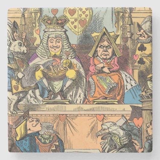 Alice in Wonderland Cheshire Cat Characters Stenen Onderzetter (Voorkant)