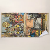 Alice in Wonderland Cheshire Cat Characters Strandlaken (Voorkant)