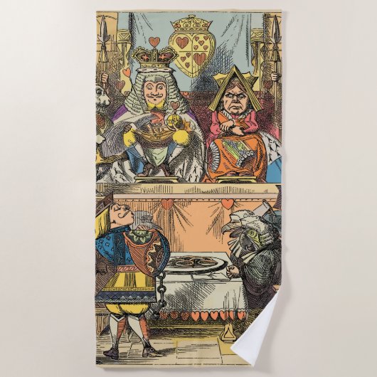 Alice in Wonderland Cheshire Cat Characters Strandlaken (Voorkant)