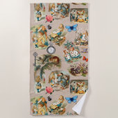 Alice in Wonderland Cheshire Cat Characters Strandlaken (Voorkant)