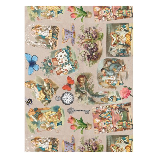 Alice in Wonderland Cheshire Cat Characters Tafelkleed (Voorkant)