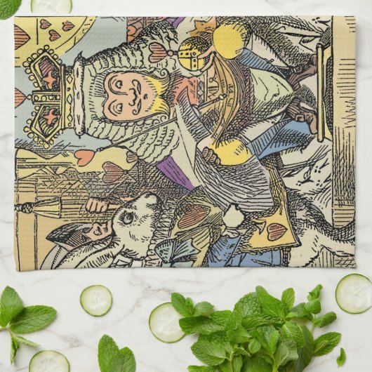 Alice in Wonderland Cheshire Cat Characters Theedoek (Gevouwen)