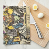 Alice in Wonderland Cheshire Cat Characters Theedoek (Quarter Fold)