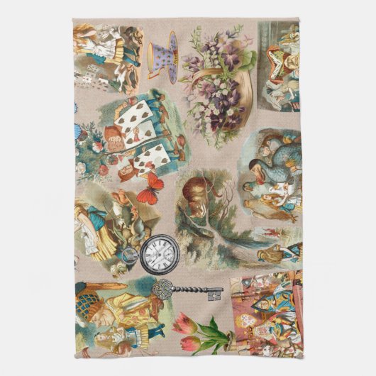 Alice in Wonderland Cheshire Cat Characters Theedoek (Verticaal)