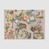 Alice in Wonderland Cheshire Cat Characters Tissuepapier (Voorkant)