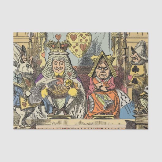 Alice in Wonderland Cheshire Cat Characters Tissuepapier (Voorkant)