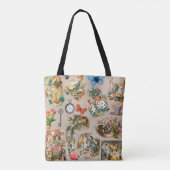 Alice in Wonderland Cheshire Cat Characters Tote Bag (Achterkant)