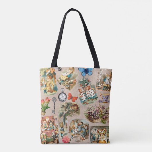 Alice in Wonderland Cheshire Cat Characters Tote Bag (Achterkant)