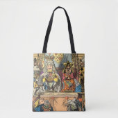 Alice in Wonderland Cheshire Cat Characters Tote Bag (Voorkant)