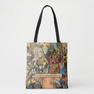 Alice in Wonderland Cheshire Cat Characters Tote Bag