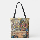 Alice in Wonderland Cheshire Cat Characters Tote Bag (Achterkant)