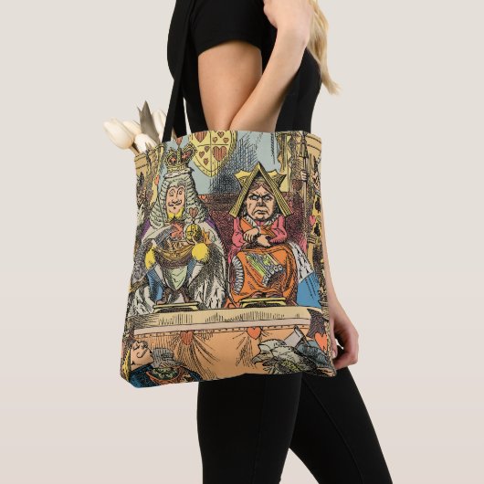 Alice in Wonderland Cheshire Cat Characters Tote Bag (Dichtbij)