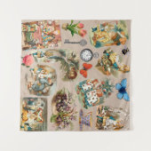 Alice in Wonderland Cheshire Cat Characters Wandkleed (Voorkant (horizontaal))