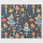 Alice in Wonderland Cheshire Cat Decoupage Cadeaupapier (Vlak)