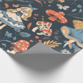 Alice in Wonderland Cheshire Cat Decoupage Cadeaupapier (Hoek)